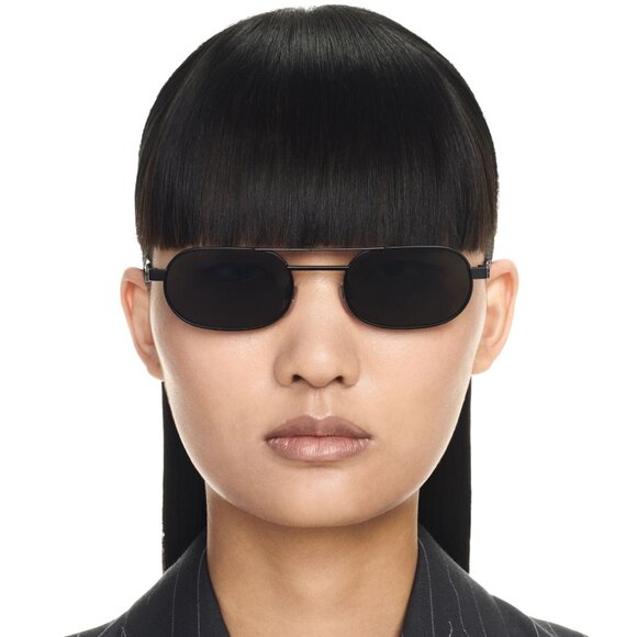 Off-White Women Sunglasses Black Grey Oval OERI123 VAIDEN  display picture 1